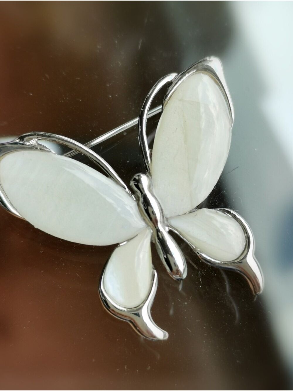 Handmade shell Enamel butterfly brooch pin 🆕